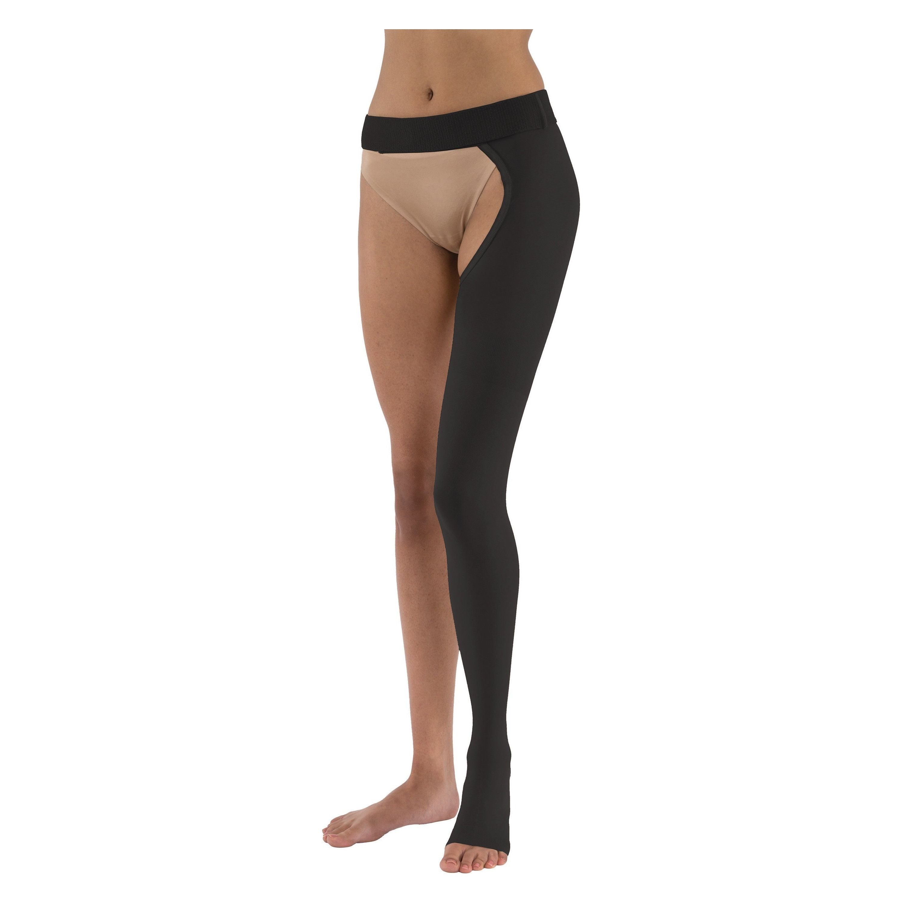 Amazon.com: Presadee Thigh High Open Toe 20-30 mmHg Firm Compression Leg  with YKK Zipper (Black, 3) : Health & Household