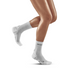 Ultralight Short Compression Socks, Women, Carbon/White