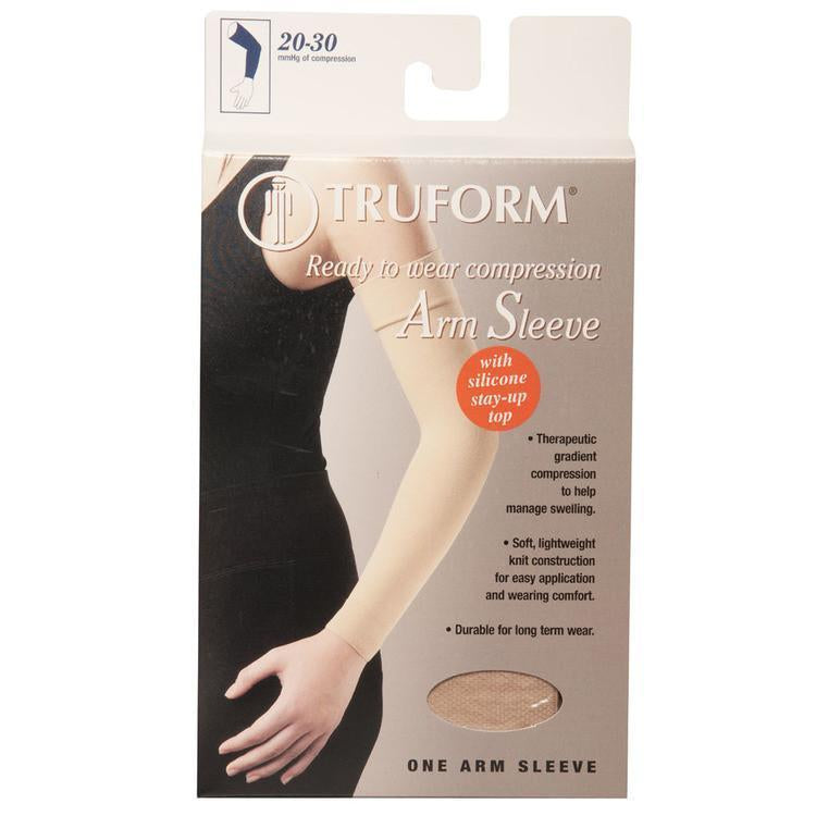 Truform 20-30 mmHg Arm Sleeve w/ Silicone Dot Top