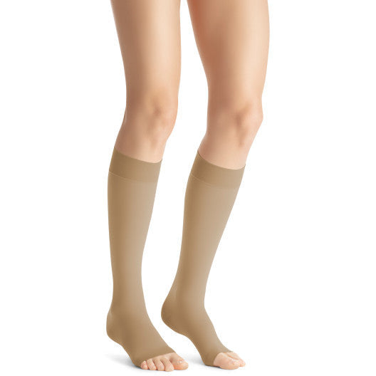 JOBST® Opaque SoftFit Women's 20-30 mmHg OPEN TOE Knee High, Natural