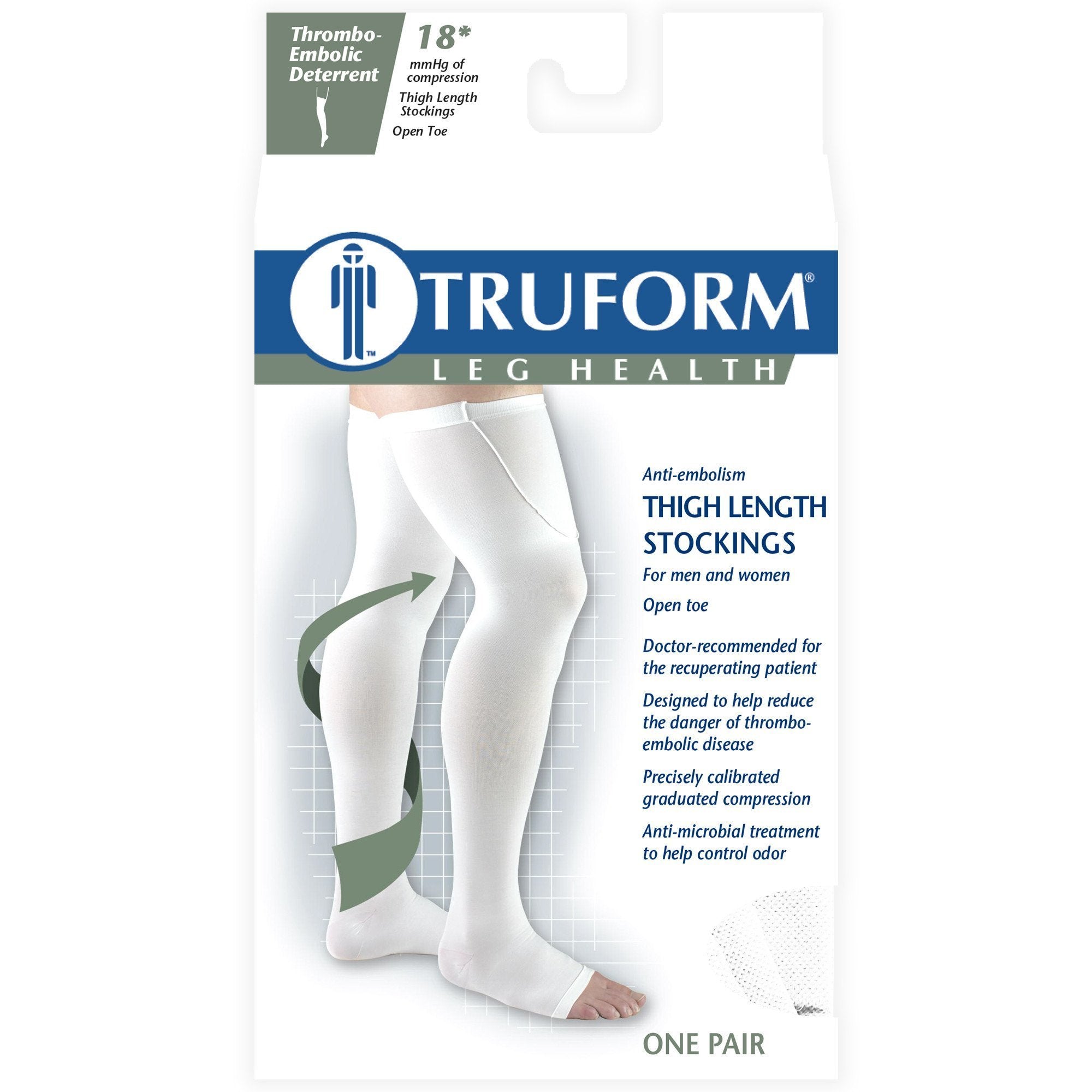 Truform Anti-Embolism OPEN-TOE Thigh High